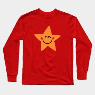 Orange star Long Sleeve T-Shirt